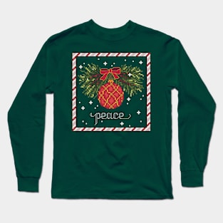 Festive Holiday Peace Long Sleeve T-Shirt